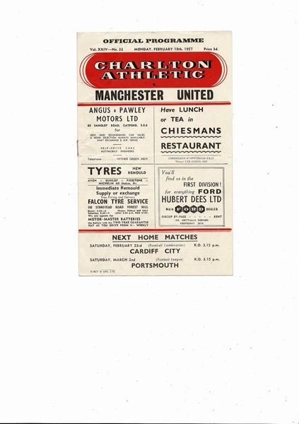 More Football Programmes being listed today
