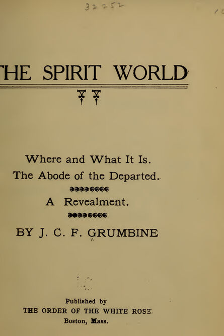 1909 | The Spirit World