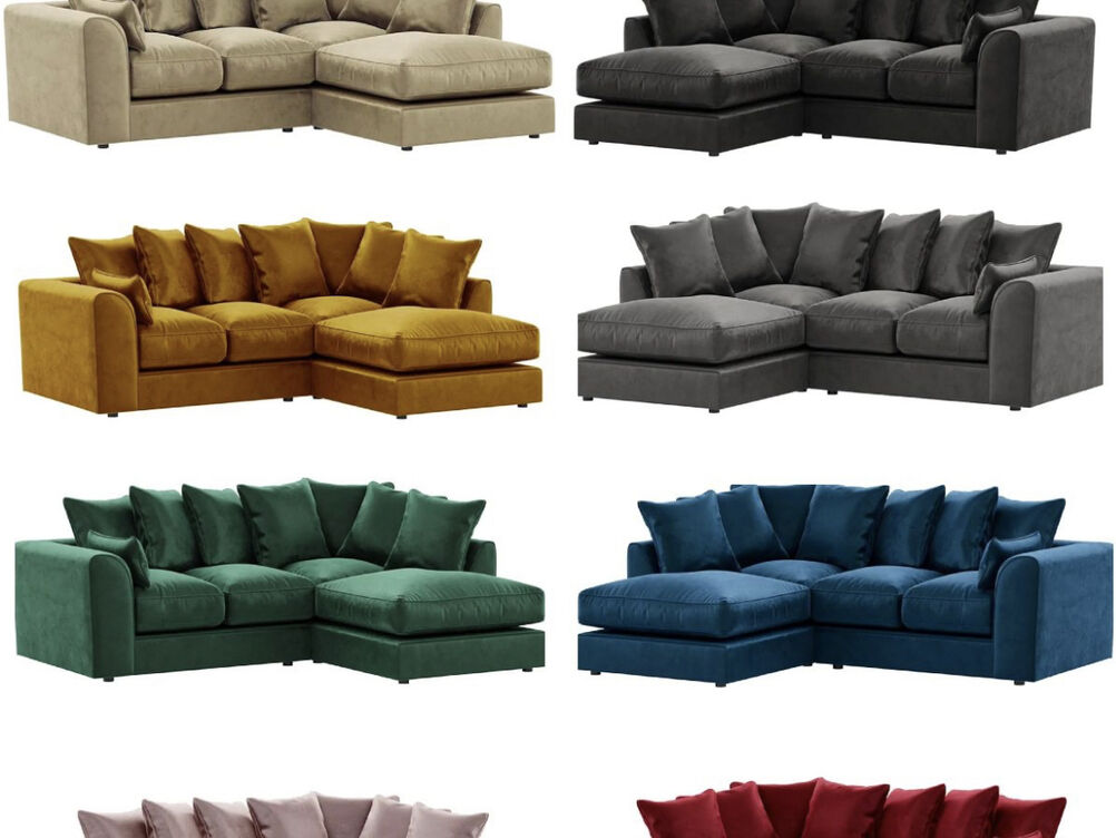 DYLAN CORNER SOFA IN PLUSH VELVET