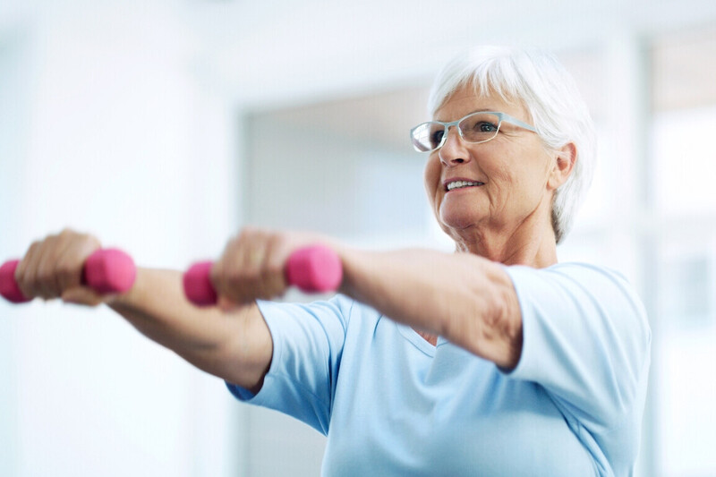 Elderly physiotherapy strength and balance rehabilitation session delivered at home in Essex and London