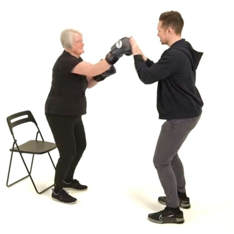 Parkinson’s physiotherapy exercise session with specialist neurological physiotherapist