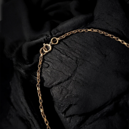 9ct yellow gold 1.5mm diamond cut belcher chain