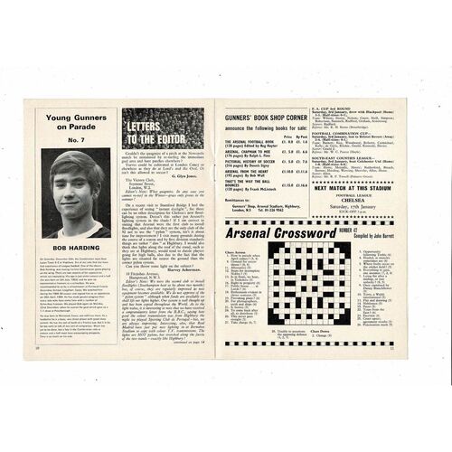 Arsenal v Rouen UEFA Fairs Cup Football Programme 1969/70