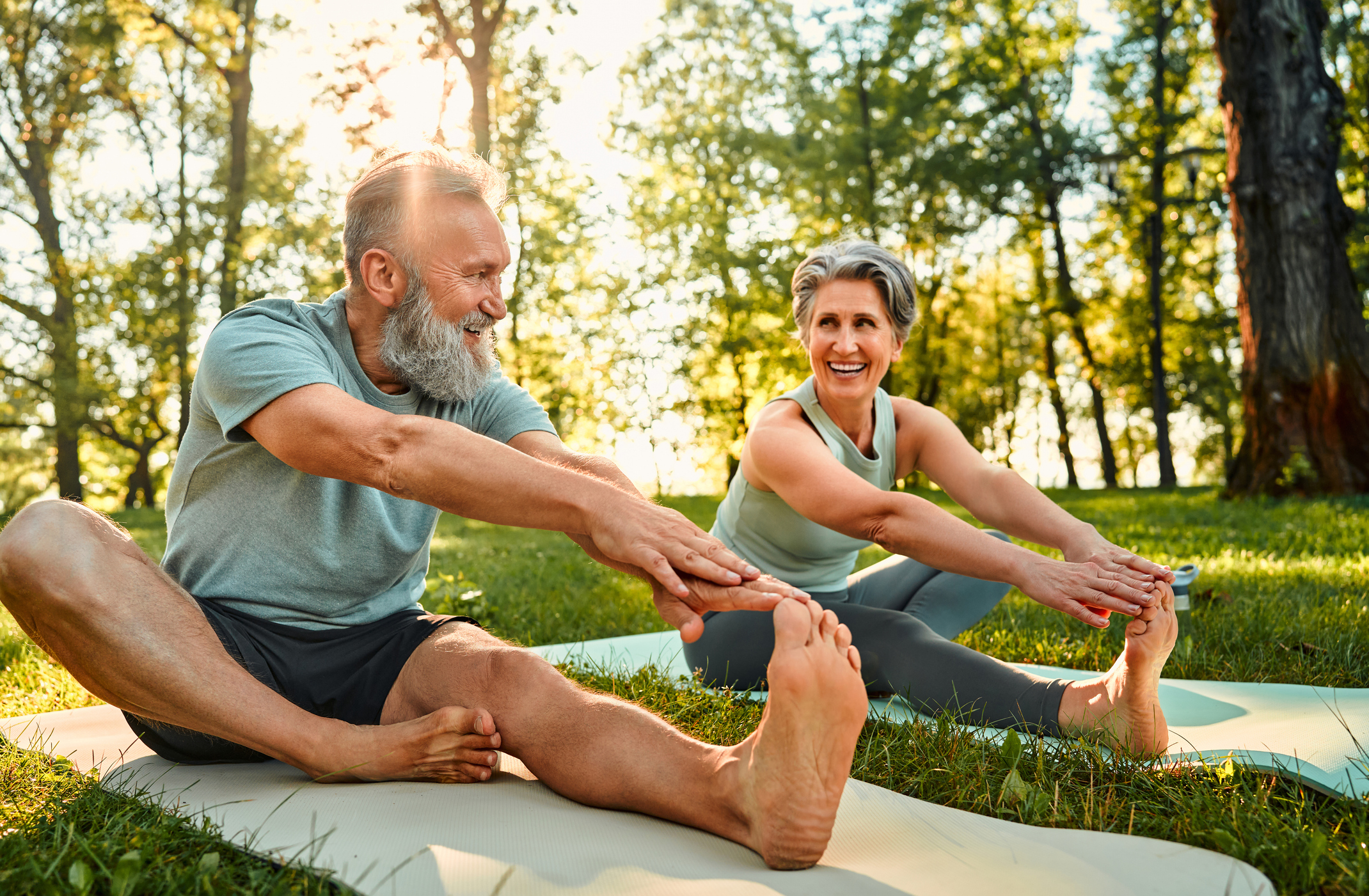 Couple staying active to earn Vitality points