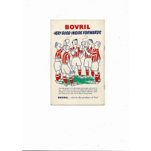 1954 England v Germany Football Programme