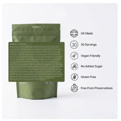 Verve Transparent Greens V40 Daily Greens Powder 195g (30 Servings)