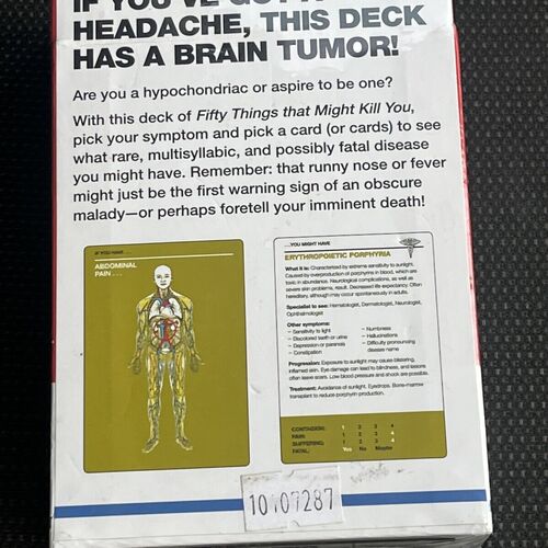 Fifty Things that Might Kill You