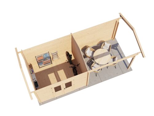 300cm x 250cm + 300cm Veranda