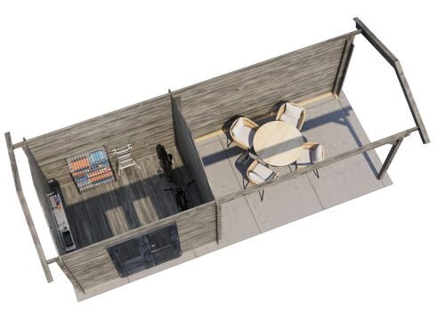 300cm x 250cm + 400cm Veranda