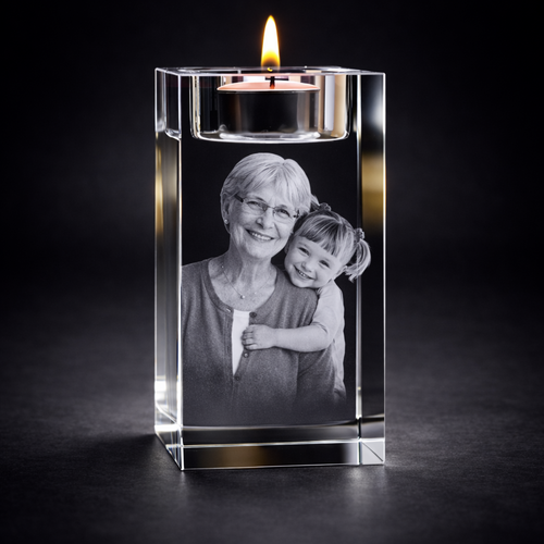 Bute 3D Crystal Tea Light – 80x60x60mm