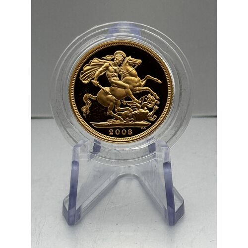 2003 full gold proof sovereign