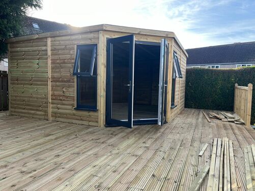 #PVC046 14x14 Corner Summer House