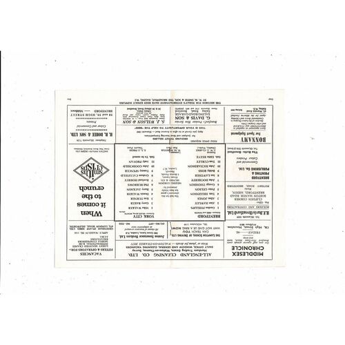 1966/67 Brentford v York City United Football Programme