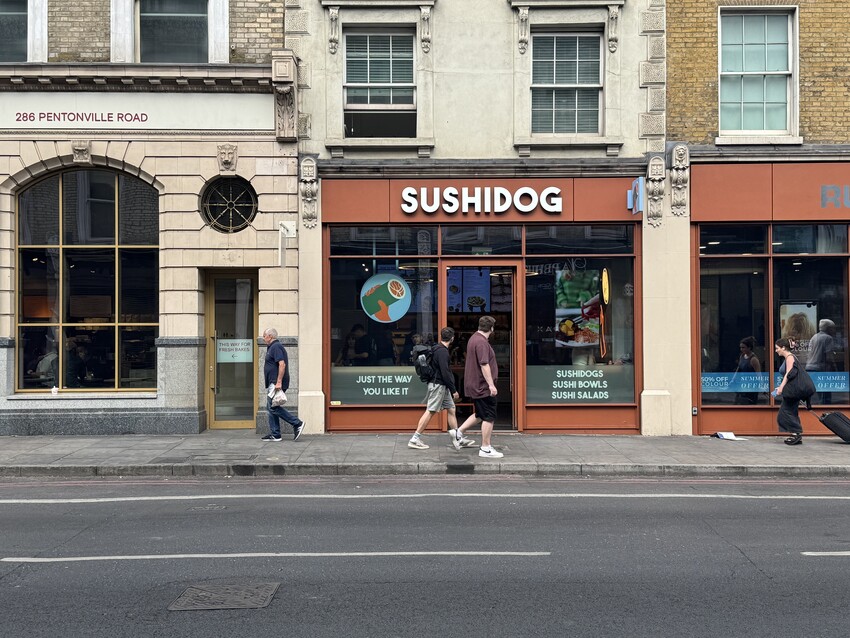 SUSHIDOG, 248 PENTONVILLE ROAD, KINGS CROSS | Uk Carpentry Contracts Ltd | Kitchen fitters in London | Joiners in London | Carpenters in Worcestershire