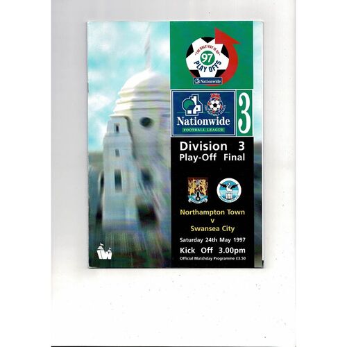 1997 Northampton v Swansea Play Off Final Div 3 Football Programme