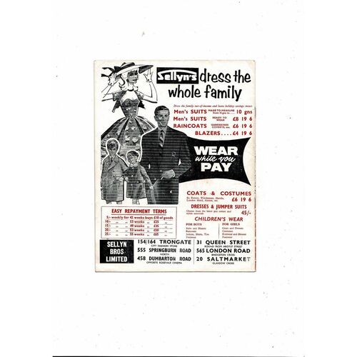 1960 Eintracht Frankfurt v Real Madrid European Cup Final Football Programme