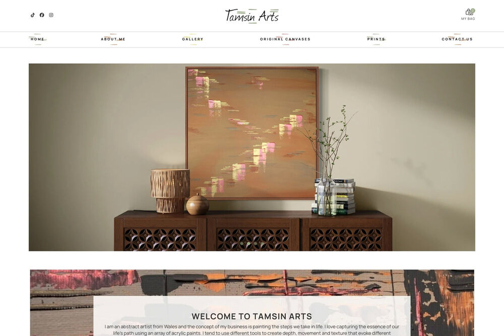 artist website design