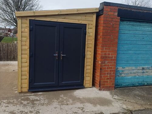 #PVC100 18x8 Pent Workshop / Storage Shed