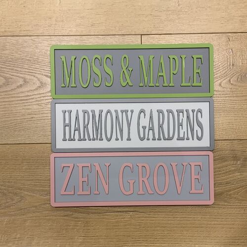 STANDARD Outdoor Bonsai Garden Signs