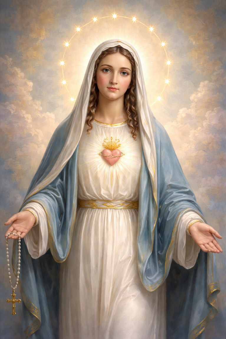 The Power of the statue of the Blessed Virgin Mary