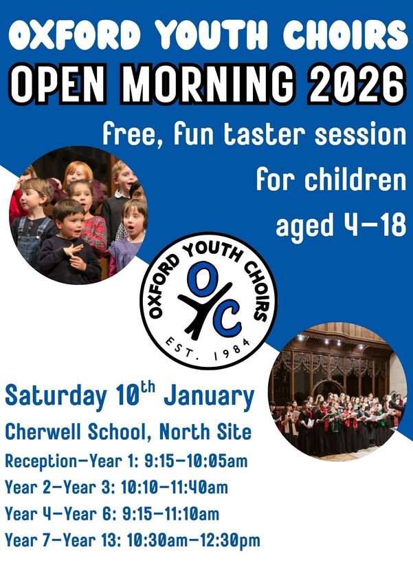 10 January: OYC Open Morning