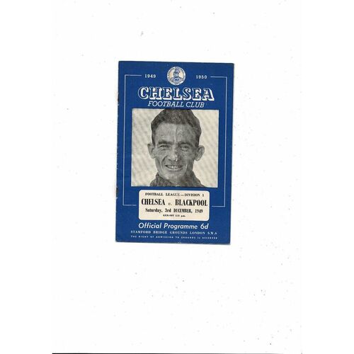 1949/50 Chelsea v Blackpool Football Programme