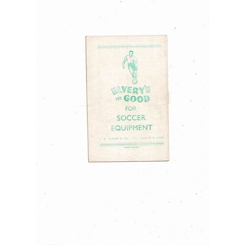 1953 Republic of Ireland v Austria Football Programme