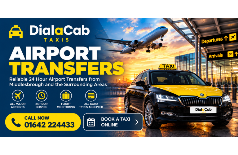 Taxi Middlesbrough | Airport Transfers | Dial A Cab Taxis