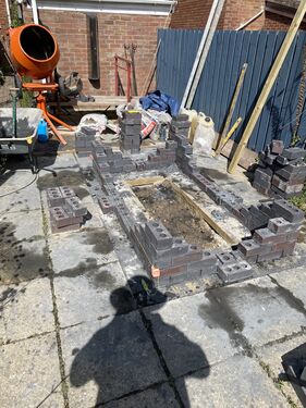 Brick planter | Muscle Stone &amp; Brick Solutions | Stonework masonry builder -Reponiting-repair Cardiff | Brickwork builder -repointing -repair-Cardiff | Garden walls-extensions-patios-garages-porches-garden kitchen ovens-home structural repairs-BBQ.cardiff