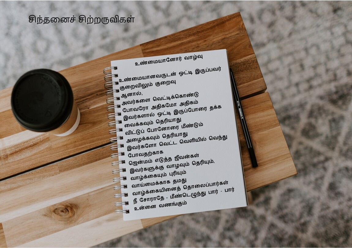 சிந்தனைச் சிற்றருவிகள் - உண்மையானோர் வாழ்வு