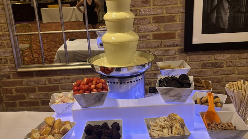 Old Thorns Wedding | White Chocolate Fountain Hampshire