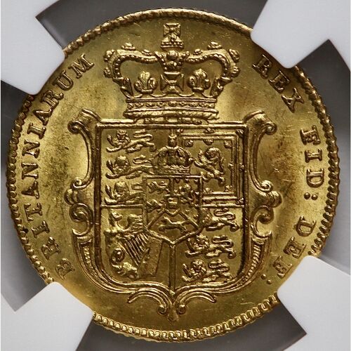 1826 King George 1V gold half sovereign