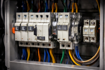 Blown fuse or tripped breaker in a strapping machine control circuit