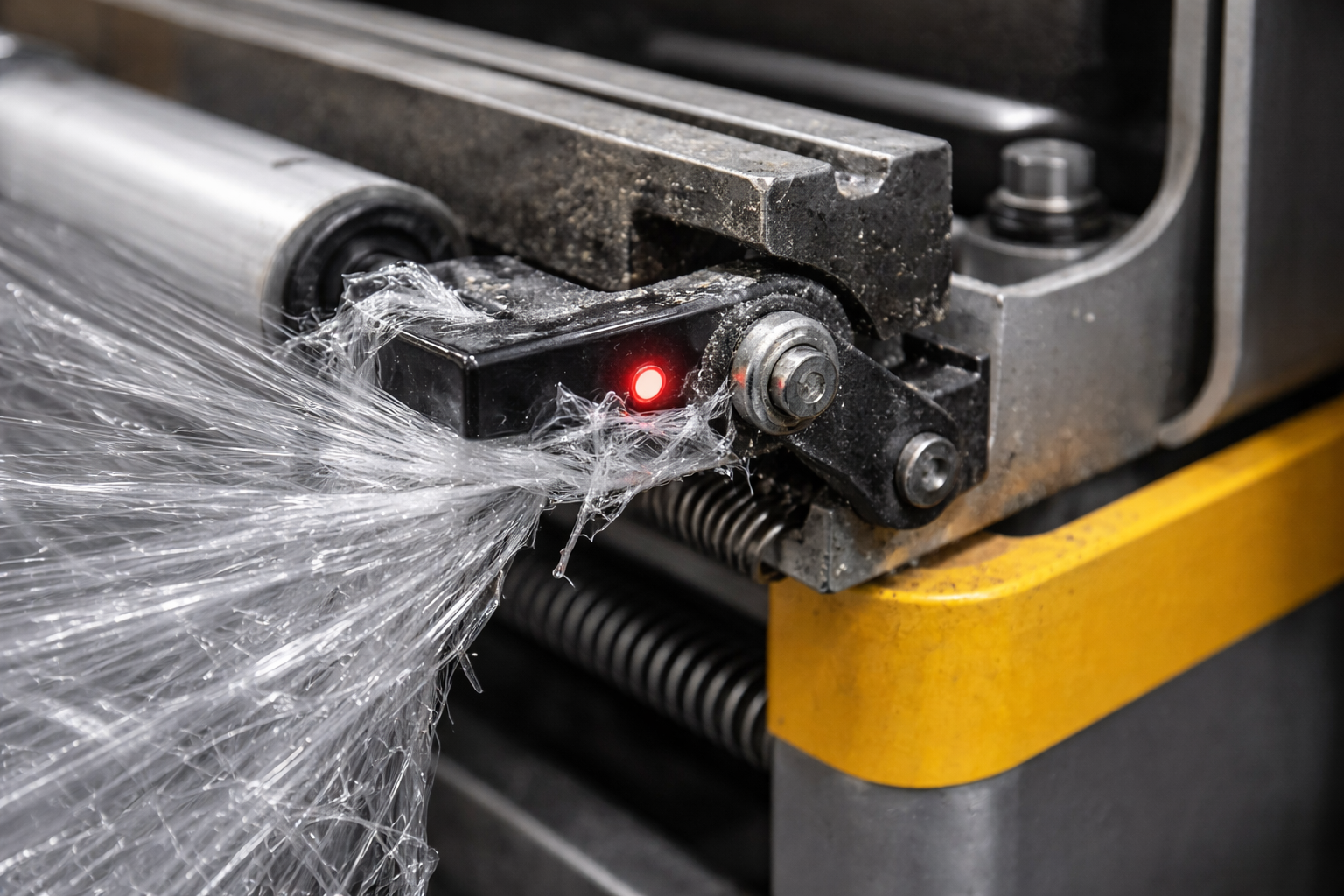 Dirty or misaligned sensor near film carriage or film break detect area