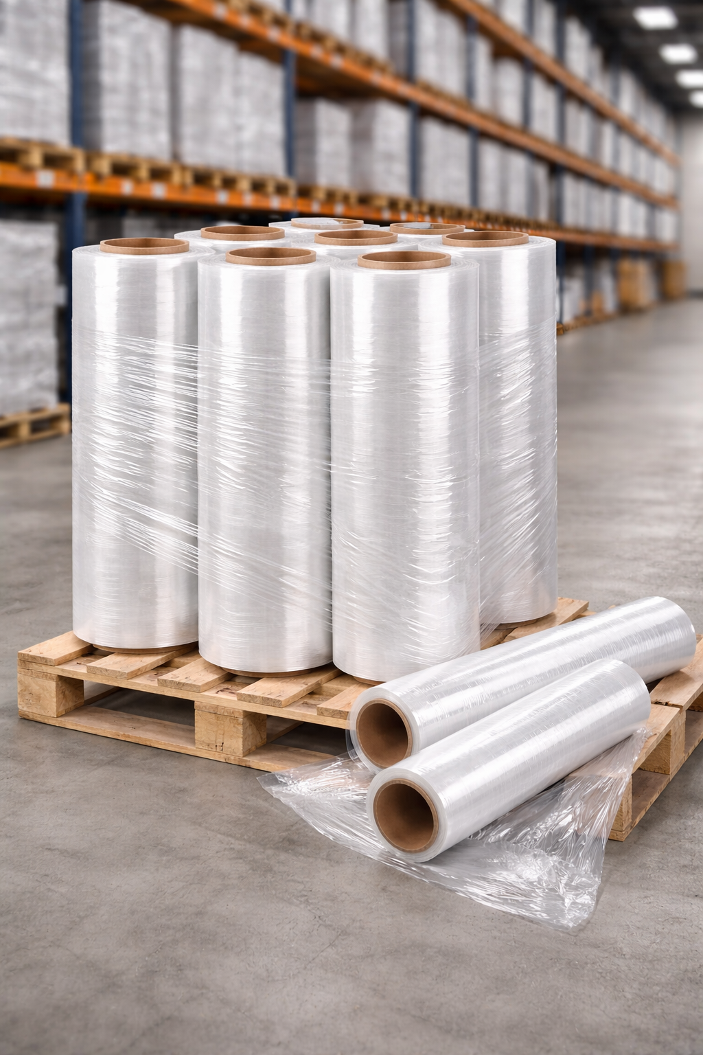 Stretch film for pallet wrappers