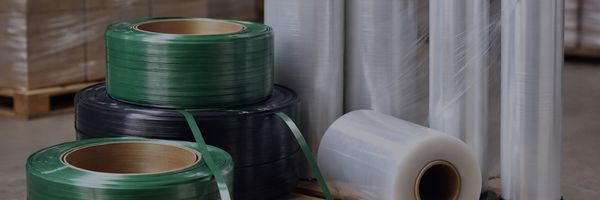 Consumables supply including stretch film and strapping