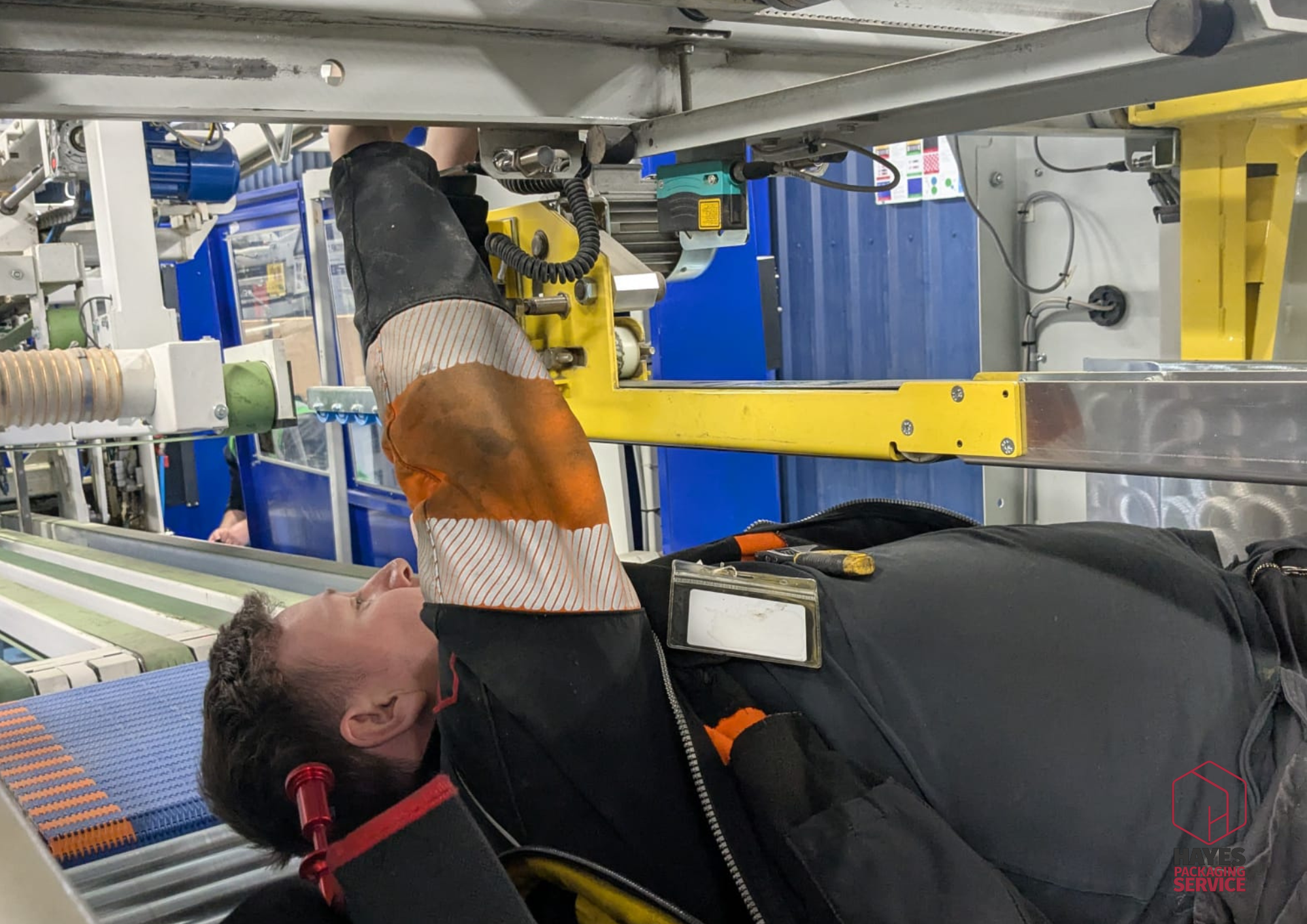 Packaging machine repair work