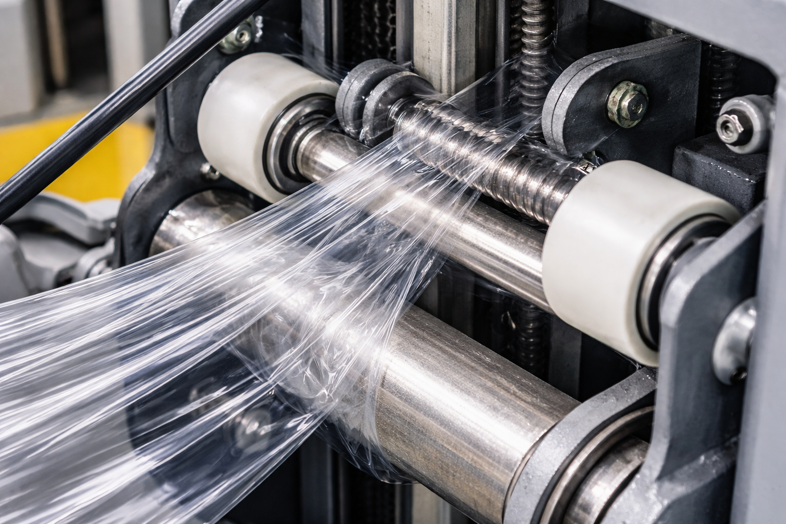 Pre-stretch rollers or film path issue causing film feed problems