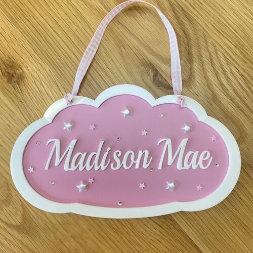 Girls CLOUD door sign