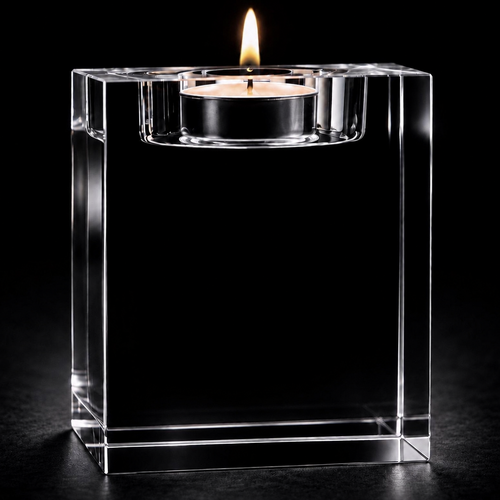 Bute 3D Memorial Photo Crystal Tea Light – 80×60×60mm