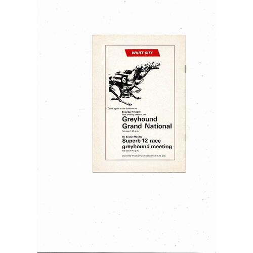Great Britain v Spain Olympic Games 1968 Football Programme @ White City Stadium