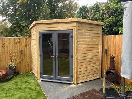 #PVC039 8x8 Corner Summer House