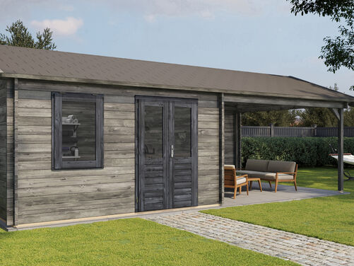 400cm x 400cm + 400cm Veranda