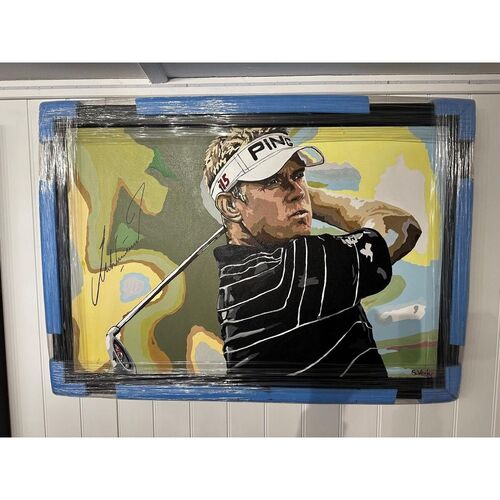 Limited Edition Lee Westwood Signed Print by Sue Verity