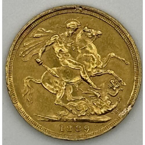 1889 Jubilee head full gold sovereign
