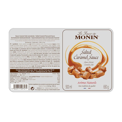 MONIN Premium Salted Caramel Sauce 500ml