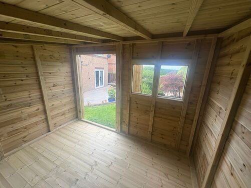 #P018 10x8 Pent Shed