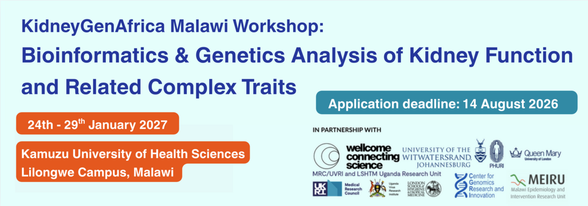 Malawi Workshop | KidneyGenAfrica | Chronic kidney disease Africa | Genetics research in Africa | Capacity building and training Africa