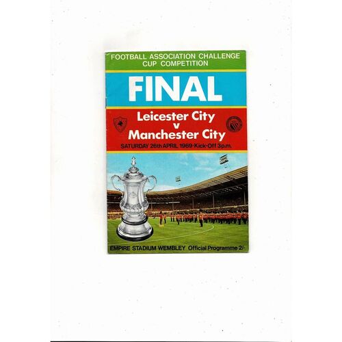 1969 Leicester City v Manchester City FA Cup Final Football Programme