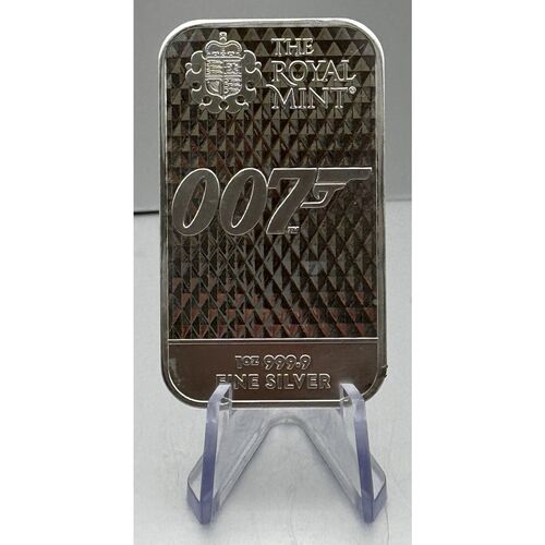 Royal mint one ounce James Bond Diamonds are forever bar